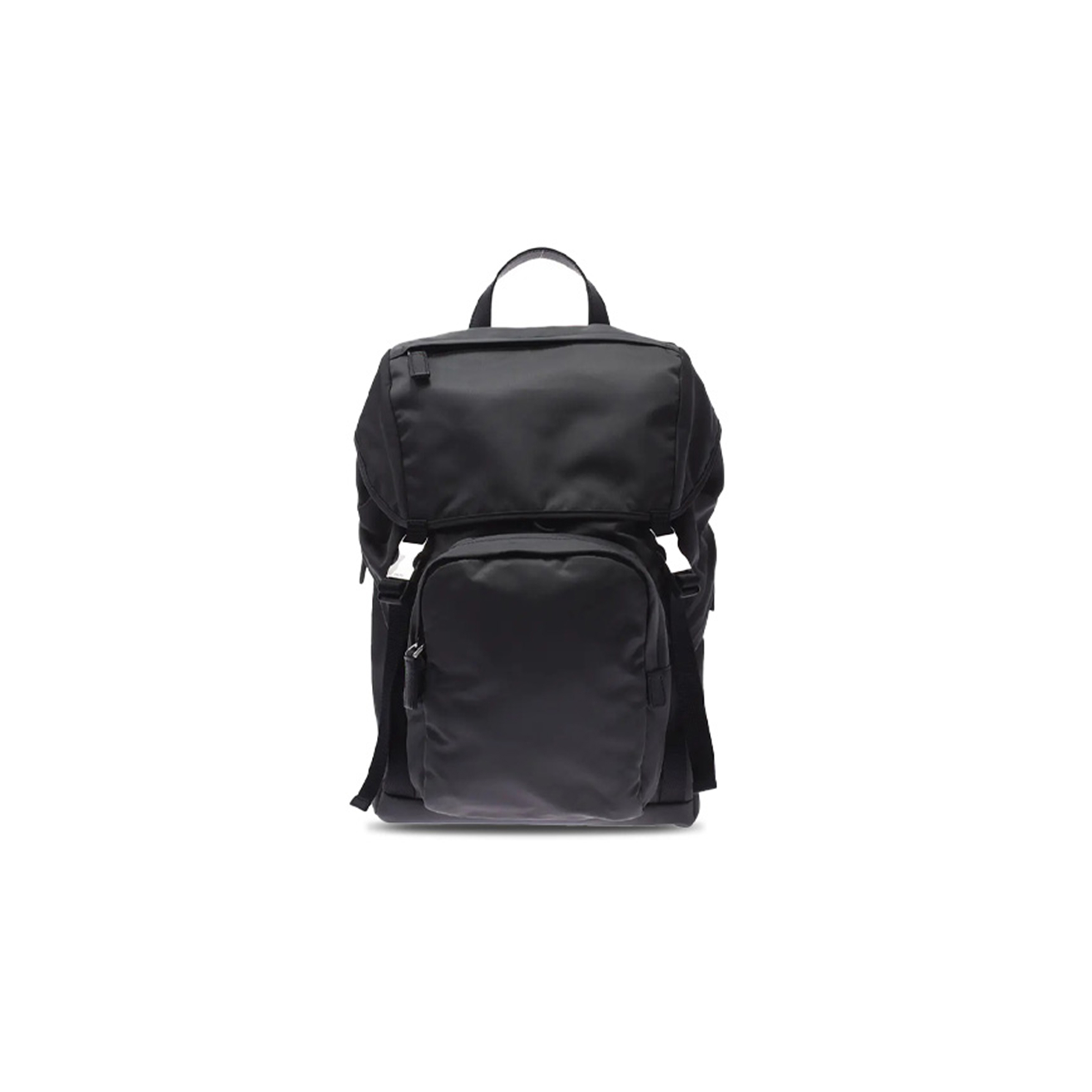 Pra*a gray silver hardware nylon rucksack daypack 2vg0135 (45*27*17cm)